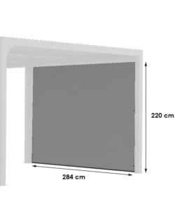 TENDA ACCESSORIA CON BINARIO PER PERGOLA BIOCLIMATICA DA ESTERNO "PER3660BI", 284X220 CM